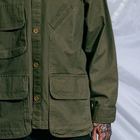 BRAIN DEAD | MILITARY SHIRT JACKET(ARMY)