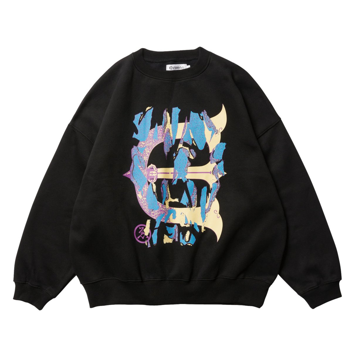 EVISEN SKATEBOARDSゑ®︎ |SKULL CAMO CREW SWEAT(Bl...