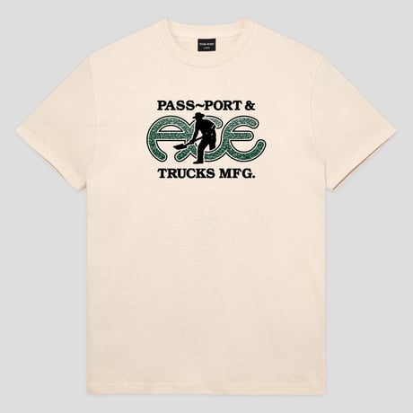 ACE TRUCKS MFG x PASS~PORT | Hammertone Tee "NATURAL"