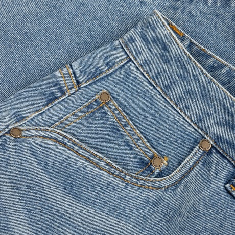 Dime / Baggy Denim Pants (Sandblasted Indigo)