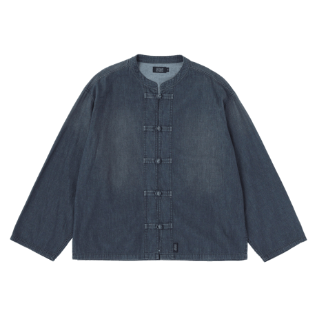 SEDAN ALL-PURPOSE| Light Denim Kungfu Shirt(Black)