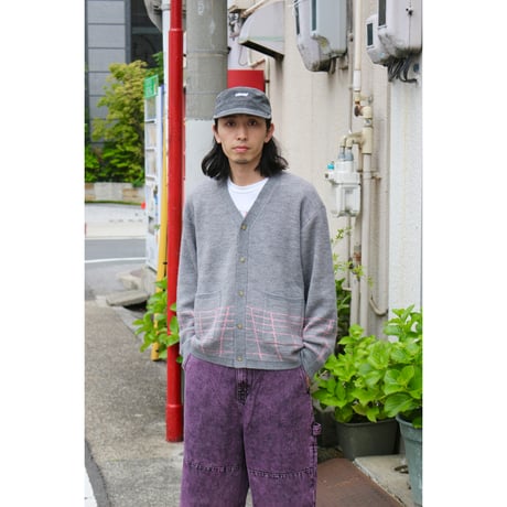 Little Yarmouth | Grid Knit Cardigan (Gray))