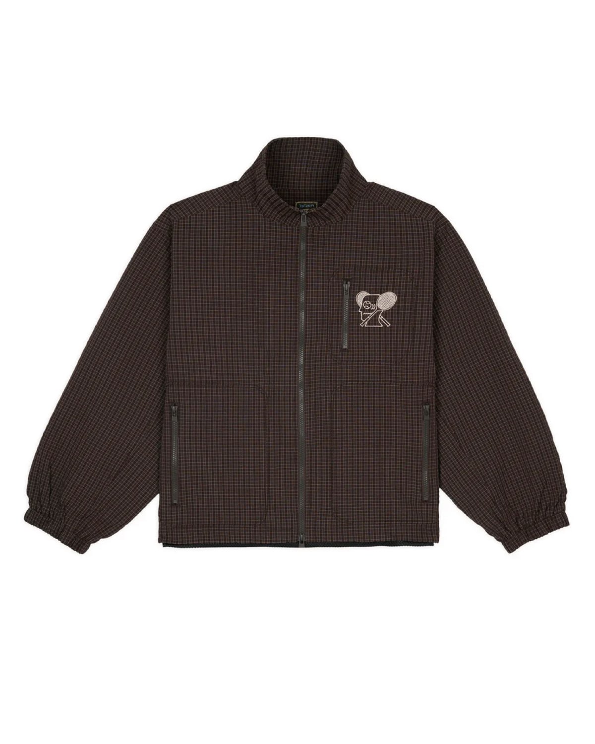 BRAIN DEAD | Equipment Tennis Zip Jacket (Black