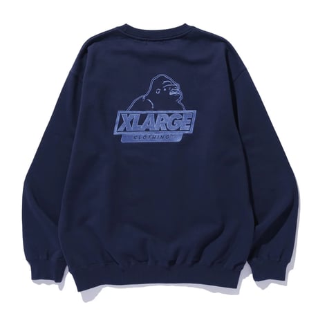XLARGE | SLANTED OG CREWNECK SWEATSHIRT(NAVY)