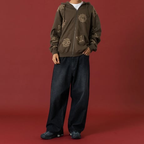 XLARGE | WASHED BAGGY DENIM PANTS(BLACK)