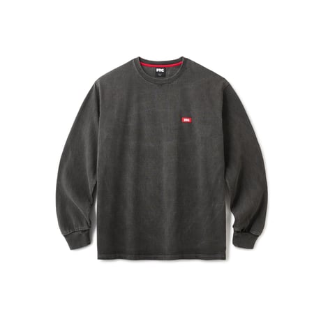 FTC | PIGMENT DYED SMALL LOGO L/S TOP "BLACK" (FTC026SPSH05)