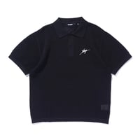 XLARGE | MESH KNIT POLO SHIRT(BLACK)
