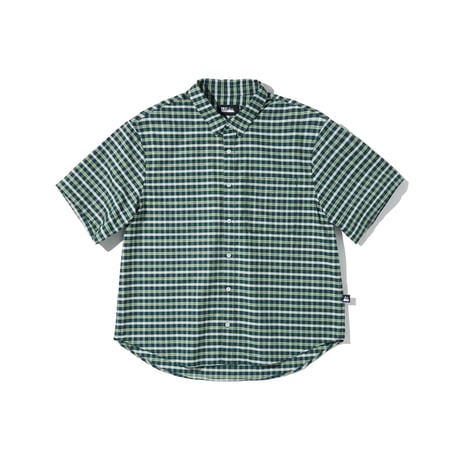 FIRST DOWN USA | S/S CHECK SHIRT (Green)