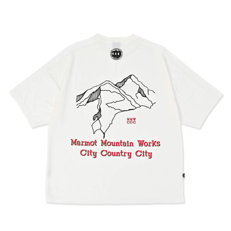 Marmot | CITY COUNTRY CITY × Marmot MMWCCC Everywhere T-shirt_Words of a mountain (White)