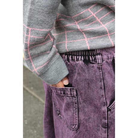 POETIC COLLECTIVE| Sculptor Short (Purple Acid Denim Wash)