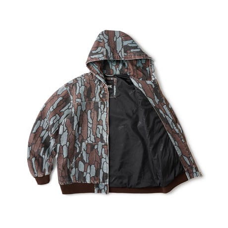 FTC | WASHED CANVAS HOODED JACKET "CAMO" (FTC026SPJ04)
