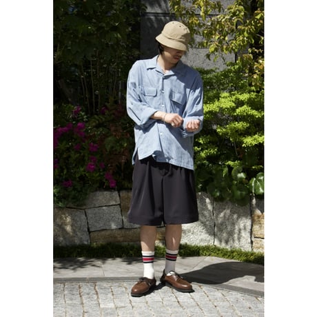 tone|   DOUBLE WIDE SHORTS(NAVY)