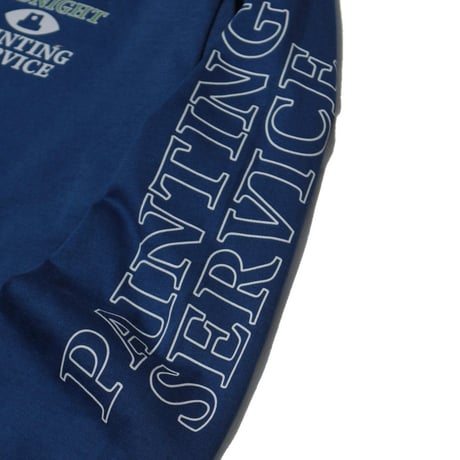 MIDNIGHT PAINTING SERVICE| MPS Logo L/S Tee (Navy)
