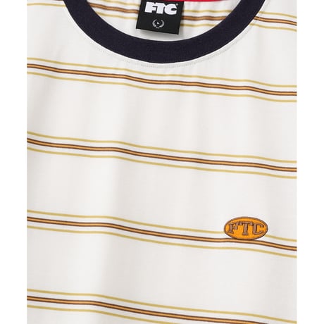 FTC | PUFF LOGO STRIPE RINGER TEE "WHITE" (FTC026SPSH10)