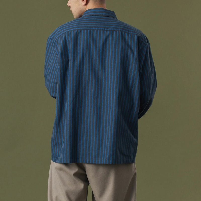 美品✨i BLUES CLUB ブルーズクラブ カラーブロックシャツ 34 XLARGE | STRIPE WORK SHIRT(BLUE) | T.F.L online