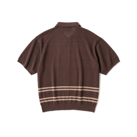 FTC | INTARSIA KNIT SHIRT "BROWN" (FTC026SUMSH06)