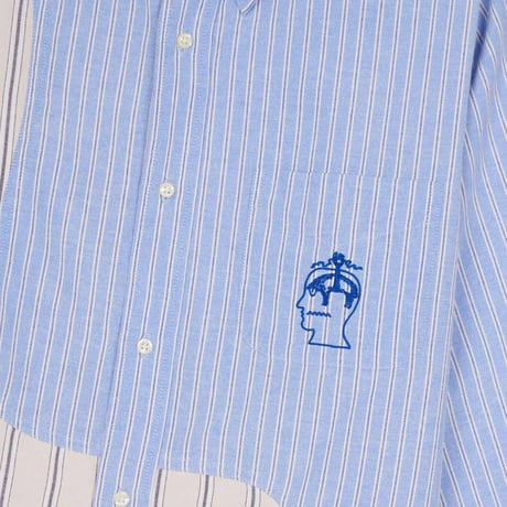 BRAIN DEAD | Brooks Brothers CALIFORNIA ORGANIC PANEL OXFORD BUTTON UP(LIGHT BLUE)