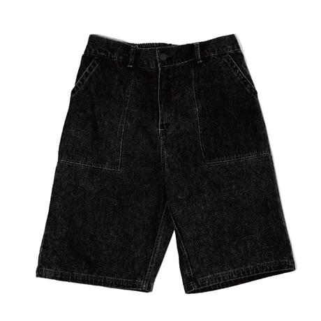 POETIC COLLECTIVE | Painter Short (Black Wash Denim)