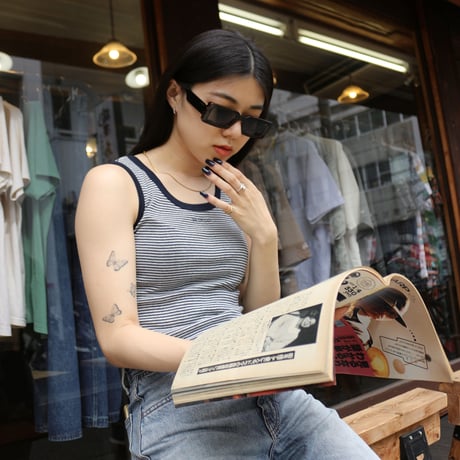 BE-SHARE | Women's Border Tank top (5color)