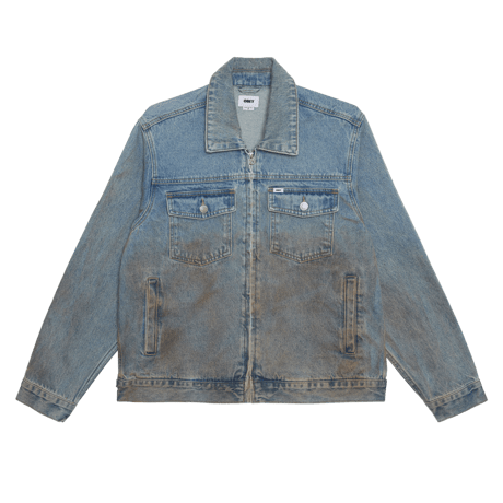 OBEY | OBEY BASE TRUCKER JACKET(HEAVY VINTAGE LIGHT INDIGO)