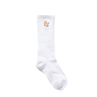 NEWSLETTER| Flower Logo Socks (White)