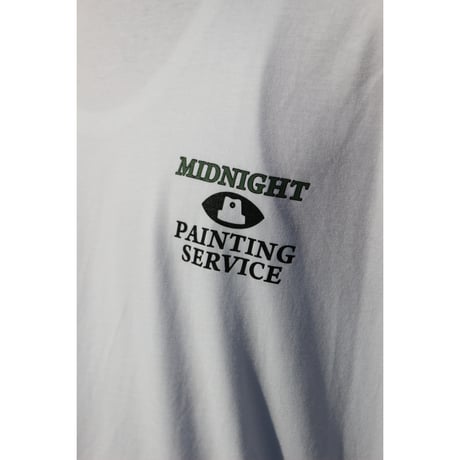 MIDNIGHT PAINTING SERVICE| MPS Logo L/S Tee (White)