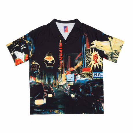 NEMES | 294 NEMES x HEAT "MIDNIGHT-SHINJYUKU" SHIRT (Black )
