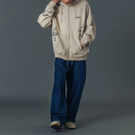 XLARGE | RAGE LOGO DENIM PANTS(INDIGO)