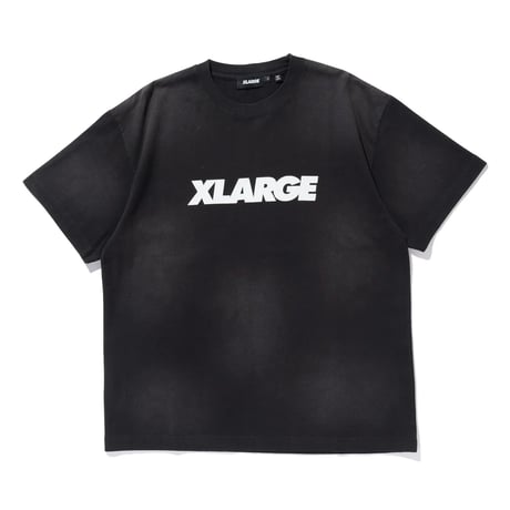 XLARGE | DISCHARGE PRINTED STANDARD LOGO S/S TEE(BLACK)