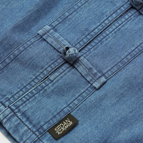 SEDAN ALL-PURPOSE| Light Denim Kungfu Shirt(Indigo)