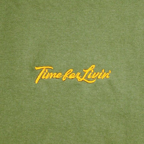Time For Livin′ / EMB "1950" LOGO S/S TEE (OLIVE)