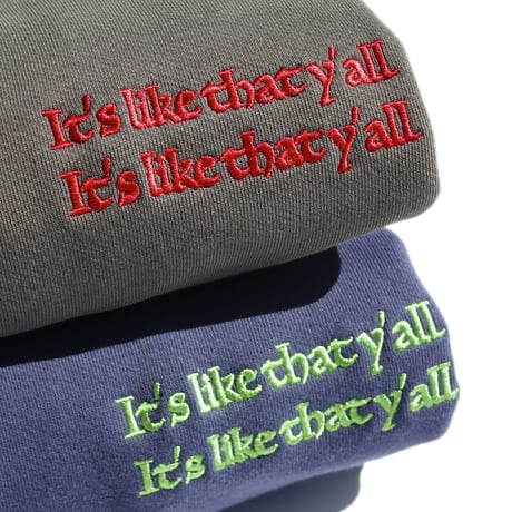 BE-SHARE |It's like that y'all Crewneck Sweat(BLACK)