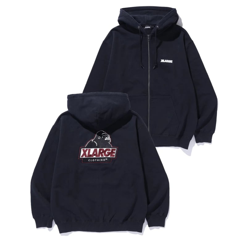 XLARGE フード付きジャケット 黒 XLARGE | SLANTED OG ZIP HOODED SWEATSHIRT(BLACK