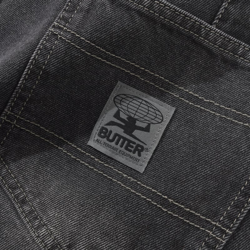 Butter Goods|Wide Cut Denim Jeans(Washed Black) Butter Goods|Wide Cut Denim Jeans(Washed Black)