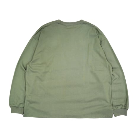 SILAS / LOGO L/S TEE (OLIVE)