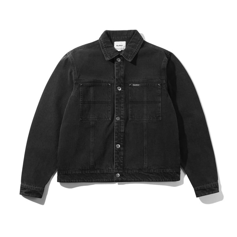 Butter Goods|Trucker Denim Jacket (Washed Black