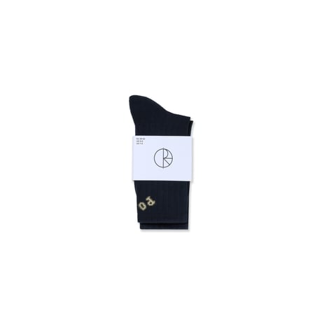 POLAR SKATE CO. / Large Rib Socks - College (3 Color)