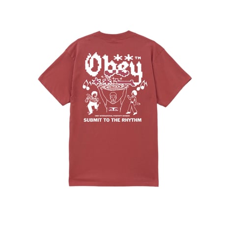 OBEY |OBEY SUBMIT TO THE RHYTHM(MINERAL RED)