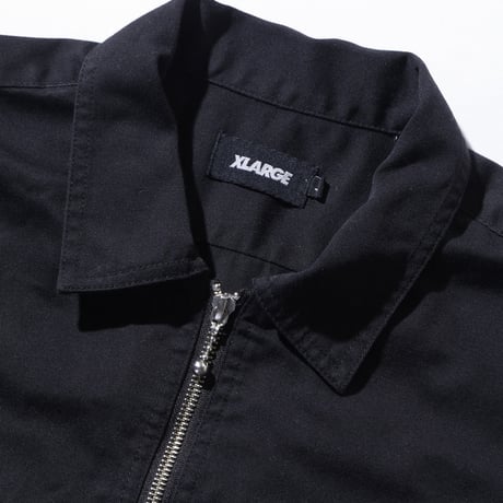 XLARGE | ZIP UP S/S WORK SHIRT(OLIVE)