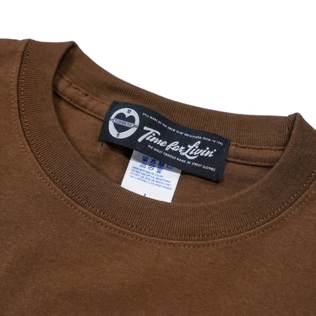 Stand BOWERY / BOWERY FRONT LOGO TEE (BROWN)