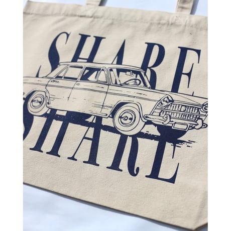 BE-SHARE | Classic car Tote bag (3color)