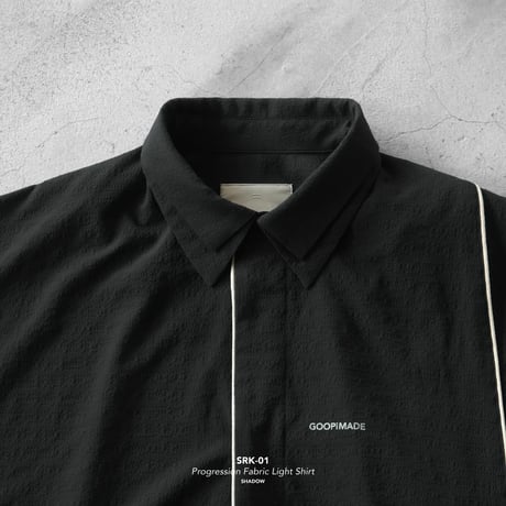 GOOPiMADE | “SRK-01” Progression Fabric Light Shirt(Shadow)
