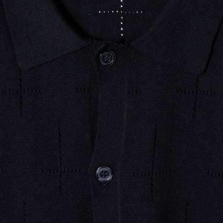 HELLRAZOR / CROSS KNIT SHIRT (BLACK)