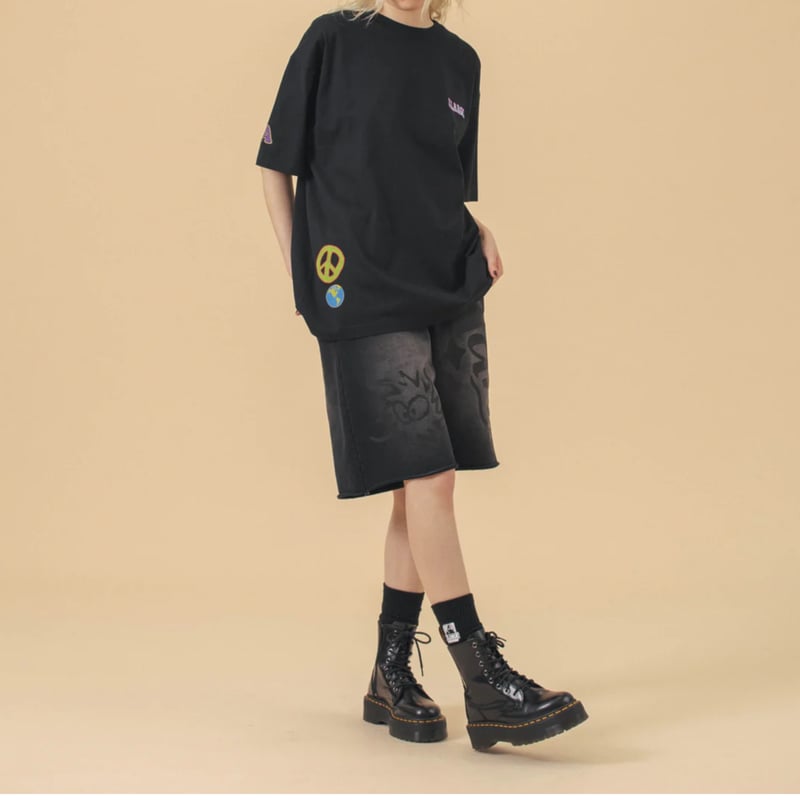 XLARGE | FLOWER S/S TEE (BLACK) | T.F.L online.