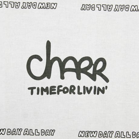 Time For Livin′ / CHARR × timeforlivin' "NEW DAY ALL DAY" TENUGUI