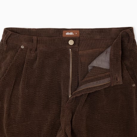 diidii | Natural Dye Corduroy Shorts(Brown)
