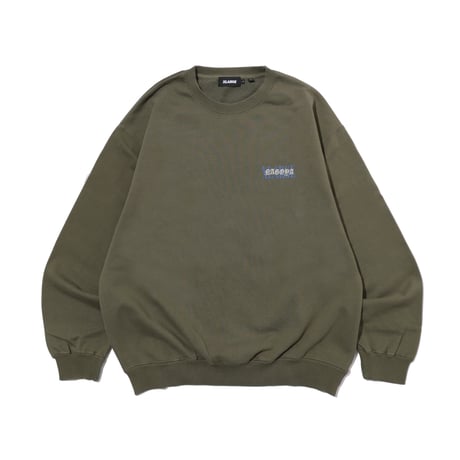 XLARGE | NAGOYA OVERLAP LOGOCREWNECK SWEATSHIRT(OLIVE)