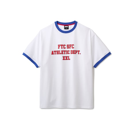 FTC | ATHLETIC DEPT. RINGER TOP "WHITE" (FTC026SUMSH16)