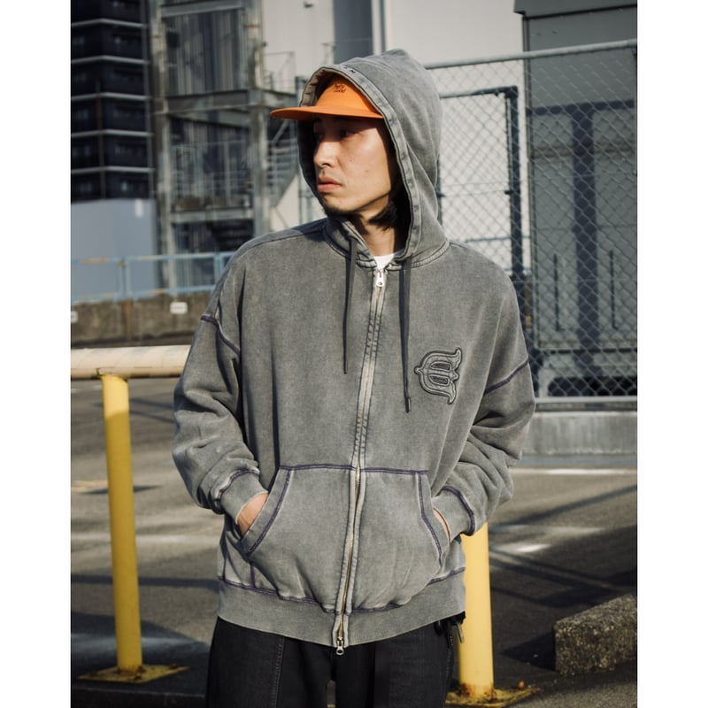 ヱチヤン EVISEN SKATEBOARDSゑ®︎ | LOGO ZIP HOODIE(Charcoa