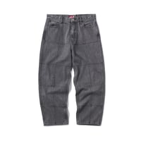 HELLRAZOR / BLOCK BAGGIE DENIM PANTS (DARK BLACK)